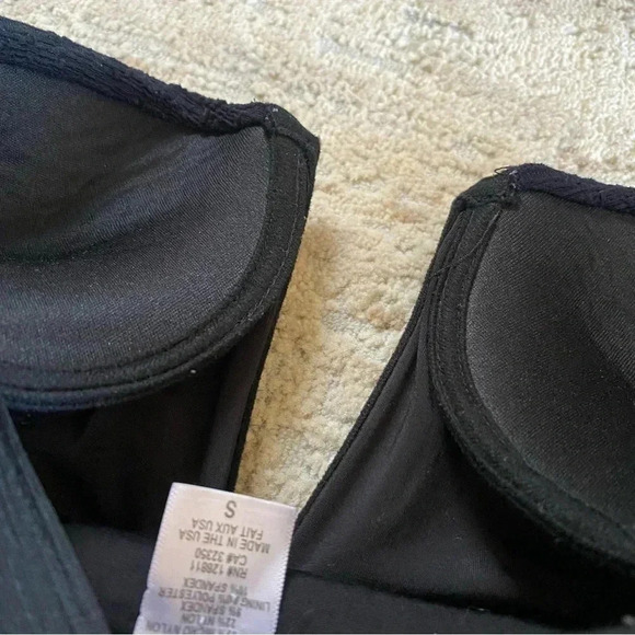 Beach Riot x Stone Cold Fox Late Bloomers Strapless One Piece Swimsuit Black: S - Picture 11 of 11